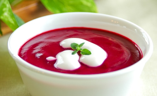 Soupe de betteraves légère