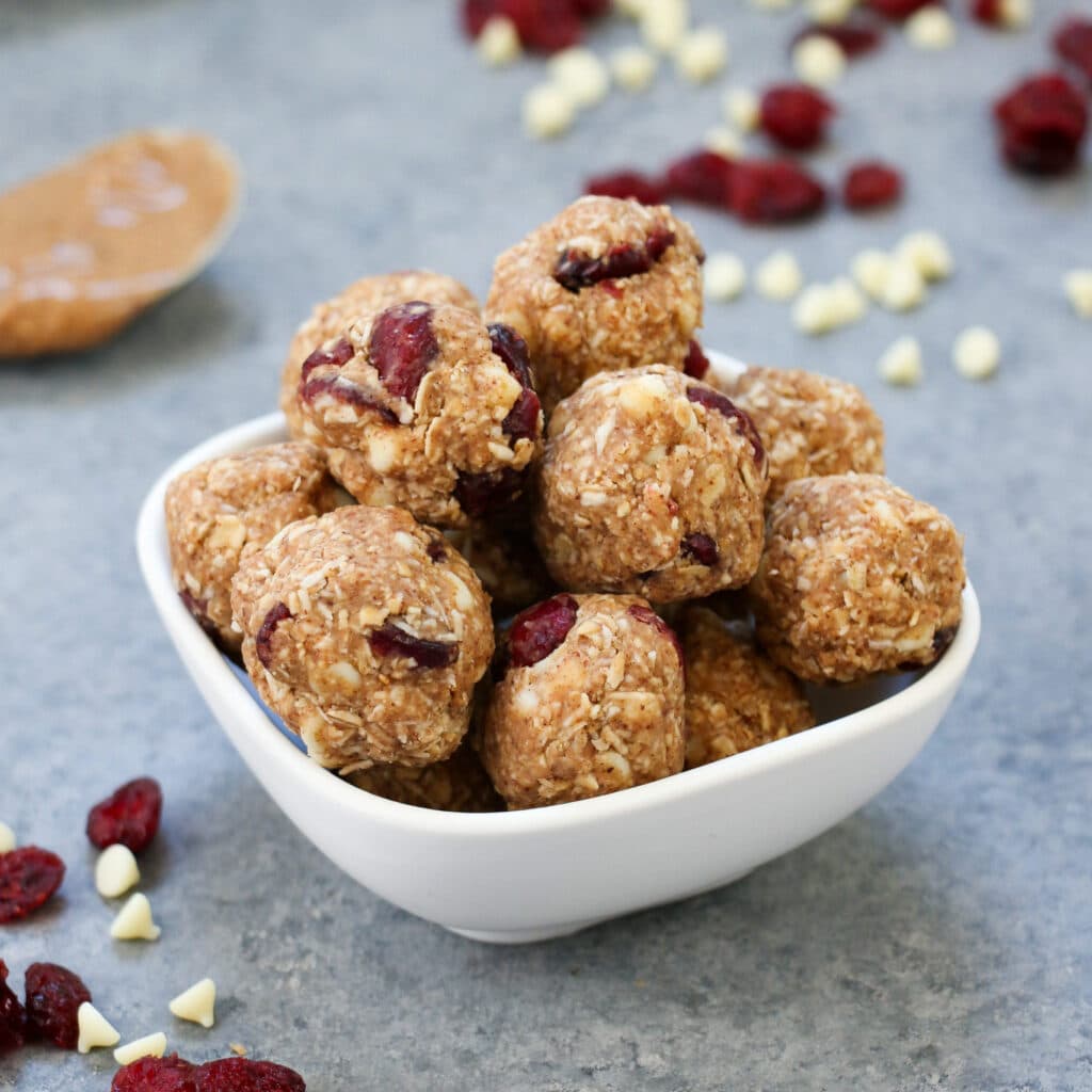 Boules au beurre de cacahuètes légères