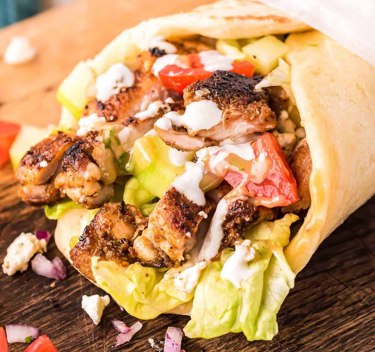 Chawarma au poulet allégé - Recettes Légères