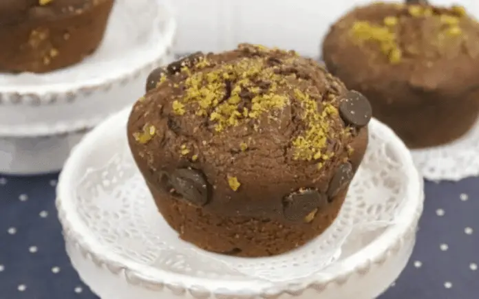 Muffins Chocolat-Pistache légers