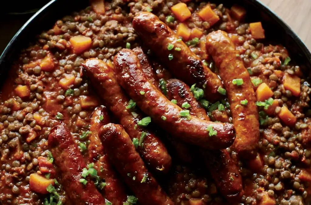 Chipolatas aux lentilles au thermomix