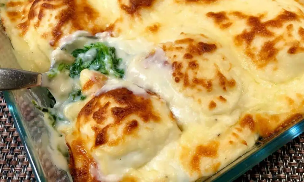 Gratin léger d’Épinards et d’Oeufs Gratinés