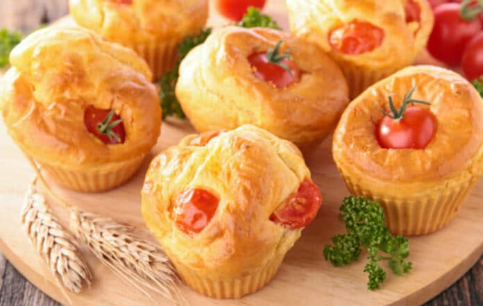 Muffins Légers aux Tomates Cerises