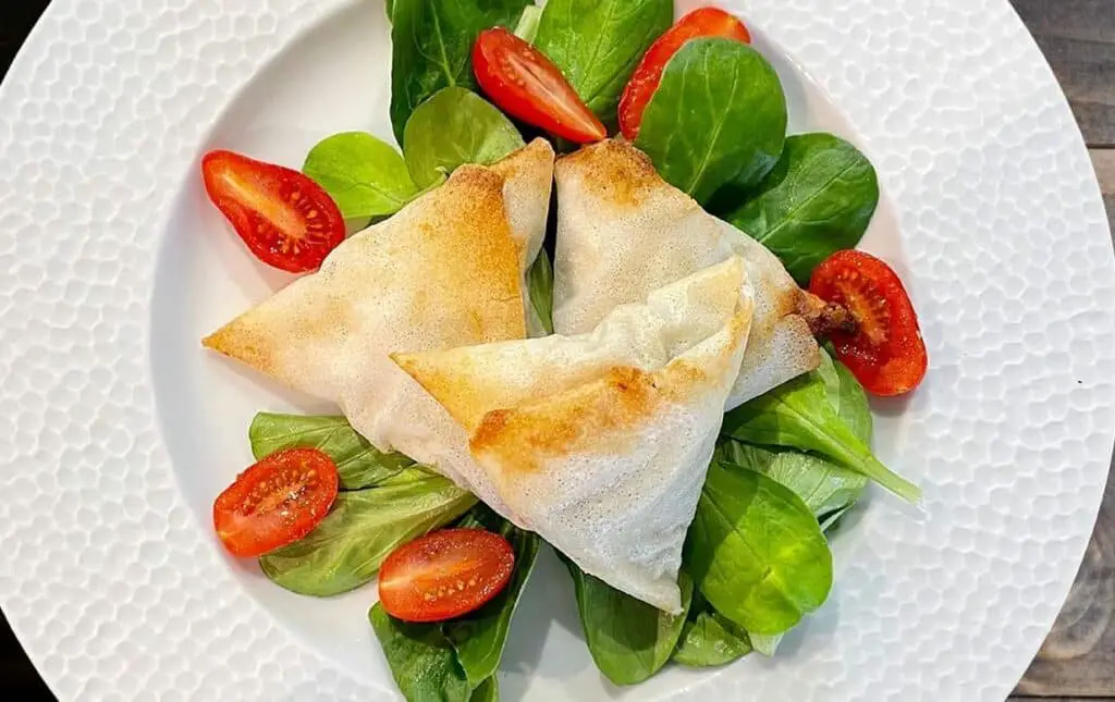 Bricks aux crevettes et courgettes au thermomix