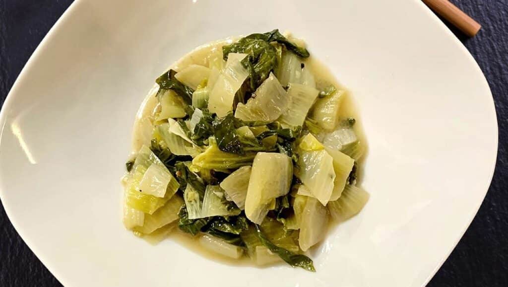 Pak Choï sauté à l’ail et au gingembre au thermomix