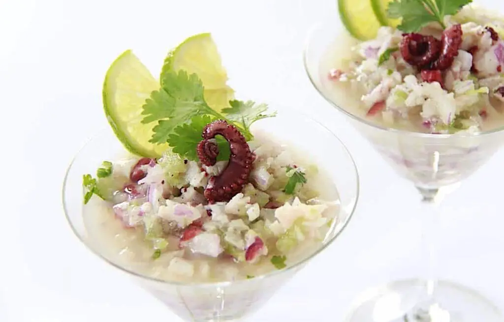 Ceviche de poulpe au Thermomix