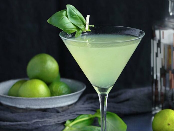 Cocktail Basilic Martini