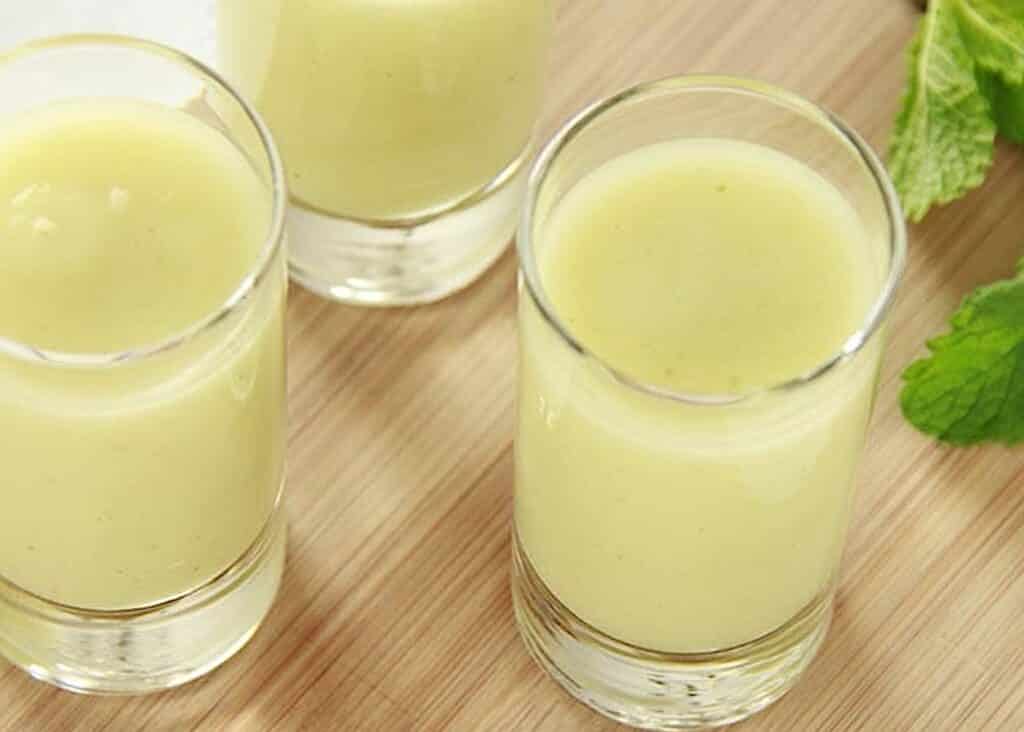 Crème froide au melon et aux pommes au Thermomix