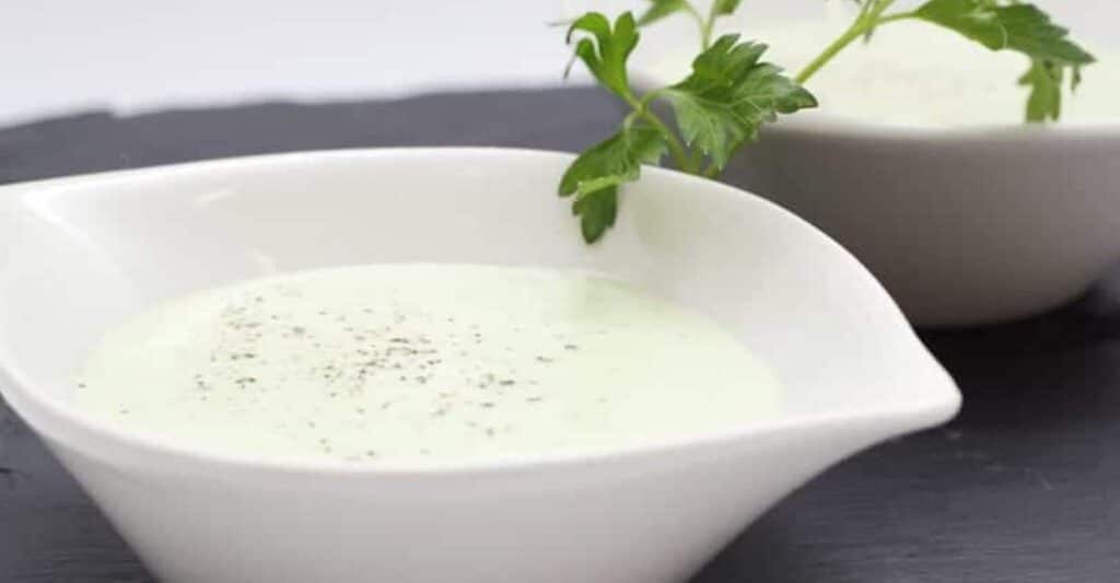 Crème froide de melon et de concombre au Thermomix