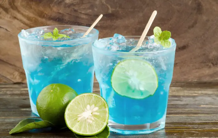 Cocktail Blue tonic Léger