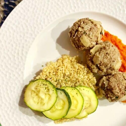 Keftas De Boeuf Courgettes Et Sauce Au Poivron Au Thermomix