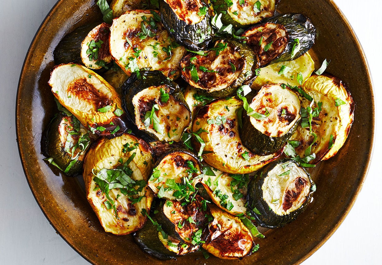 Courgettes et courges rôties Légères