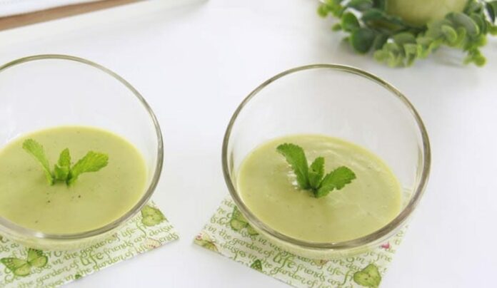 Crème d'avocat pomme et citron vert au Thermomix