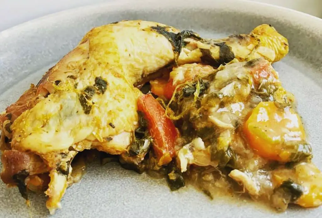 Poulet aux légumes (Muamba chicken) au Thermomix