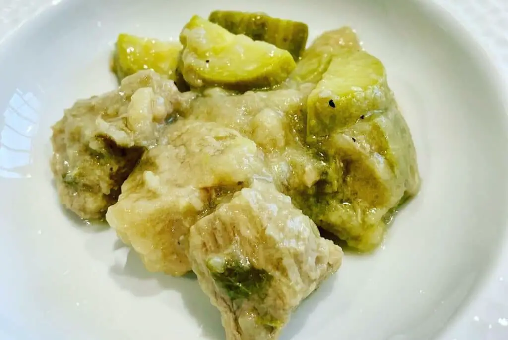 Tajine de veau gingembre et menthe au Thermomix