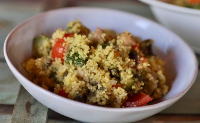 Couscous aux légumes et pois chiches au Thermomix