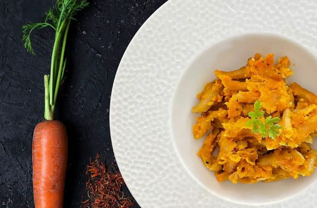 Pâtes sauce crémeuse aux carottes au Thermomix