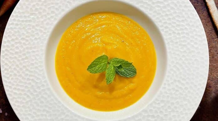 Soupe de carottes à la menthe au Thermomix