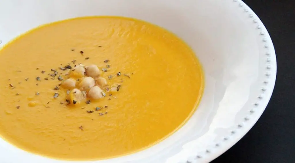 Crème de pois chiches et carottes au Thermomix