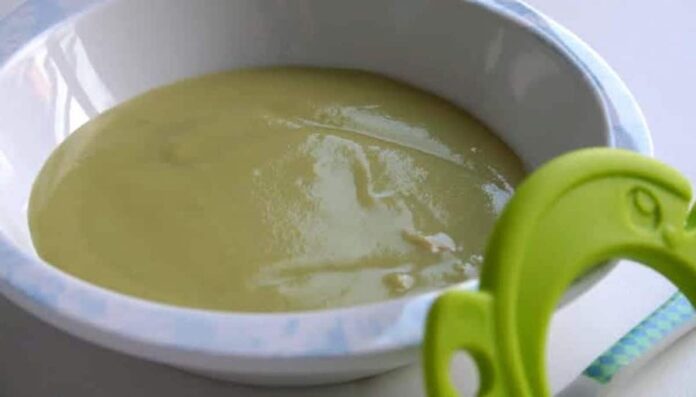 Purée de merlu et haricots verts pour bébés au Thermomix