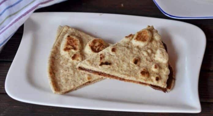 Piadinas à la farine de blé au Nutella au Thermomix