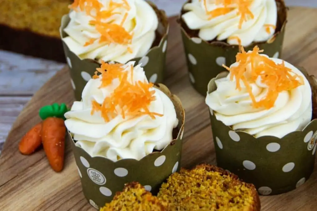 Cupcakes aux carottes et aux amandes au Thermomix