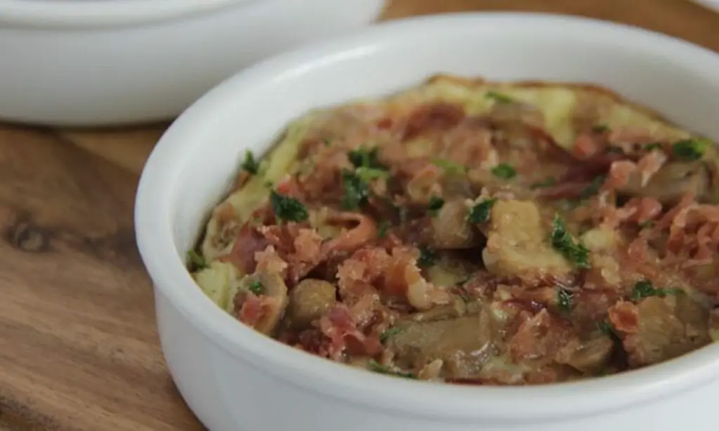Frittata aux champignons et jambon au Thermomix