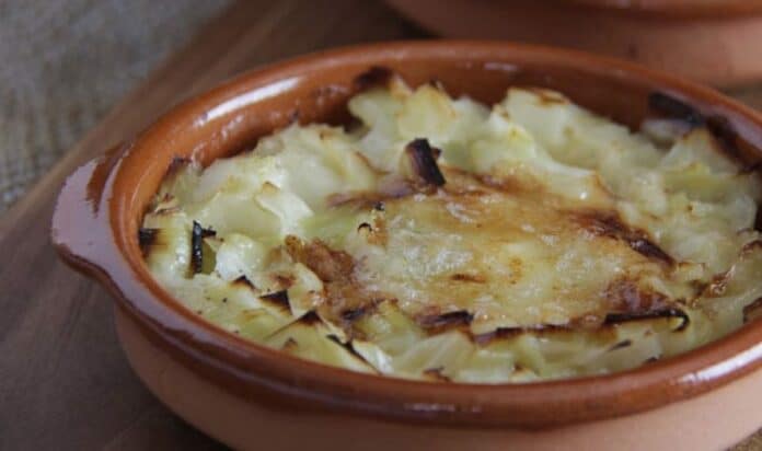 Gratin de poireaux au fromage de chèvre au Thermomix