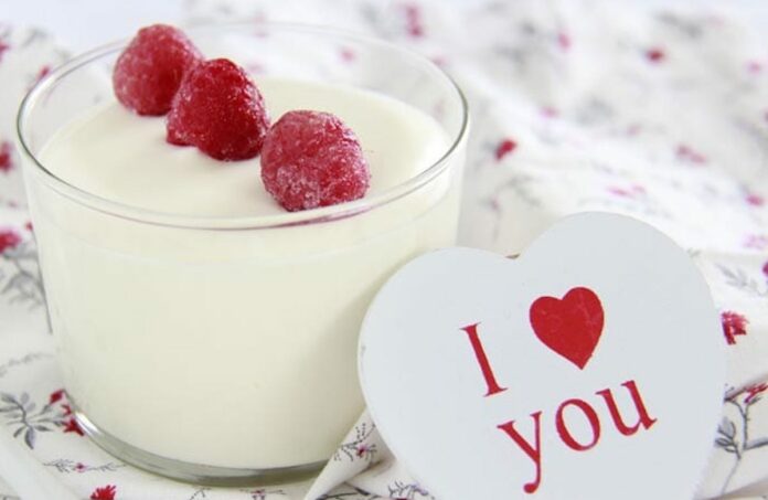 Mousse de lait concentré pour la Saint-Valentin au Thermomix