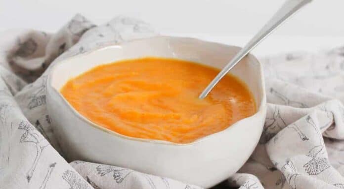 Soupe à la carotte potiron et patate douce