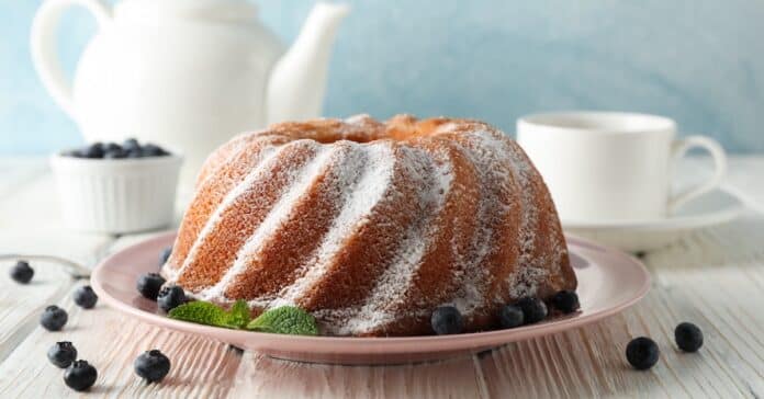 Bundt cake aux myrtilles