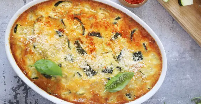 Clafoutis de courgettes à la mozzarella