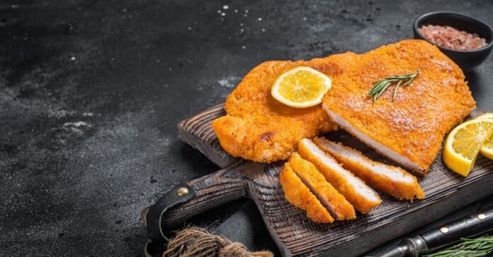 Filets de poulet panés