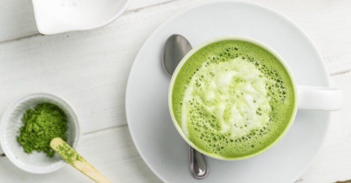 Matcha latte au lait de soja Léger