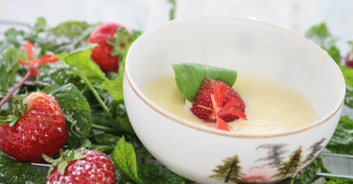 Mousse légère au chocolat blanc