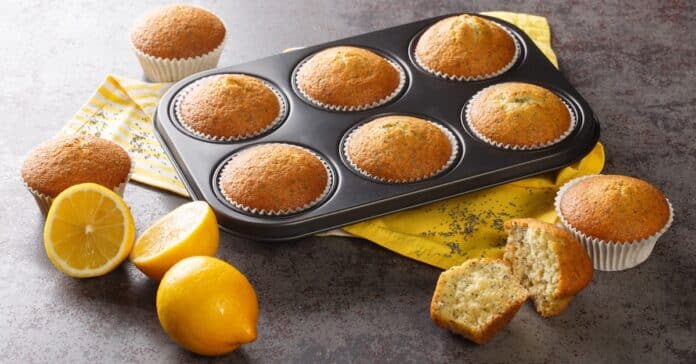 Muffins au citron et aux graines de pavot