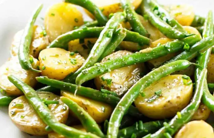 Salade d’haricots verts aux pommes de terre au Thermomix