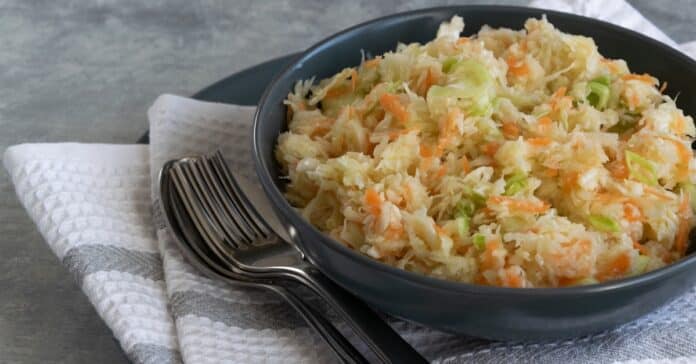 Coleslaw Léger aux poireaux et carottes