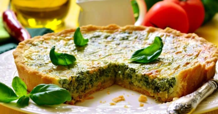 Quiche légère aux épinards et chèvre : Un plat réconfortant et sain !