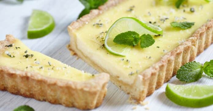 Tarte au citron vert et menthe : Offrez à vos papilles une explosion de fraîcheur !