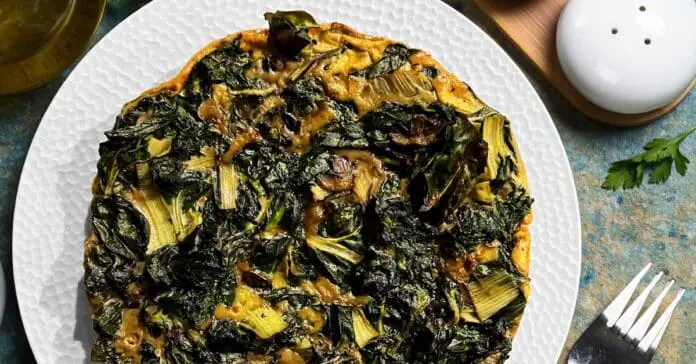 Frittata aux blettes et aux épinards au Thermomix : une recette facile et saine