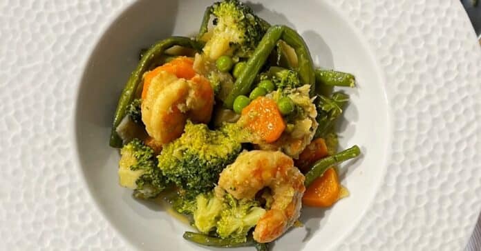 Gambas au curry vert au Thermomix : un repas complet, équilibré et exotique