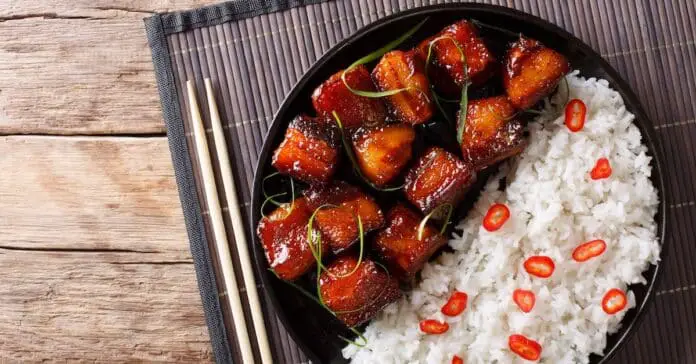 Recette facile et rapide de Porc au caramel à l'inspiration asiatique