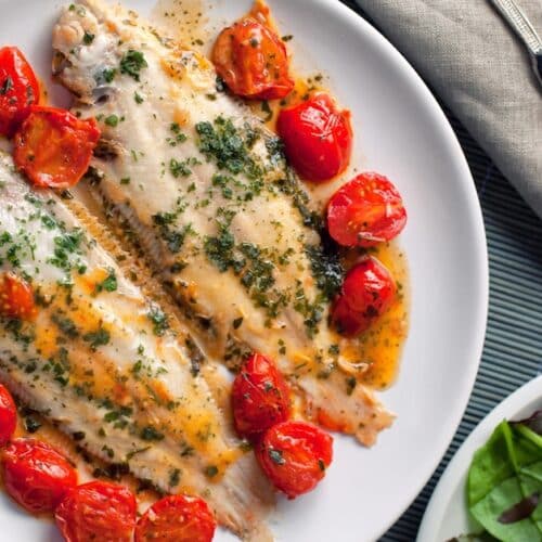 Sole aux tomates cerises rôties : Un plat plein de saveurs