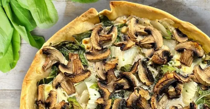 Tarte Pak Choï et champignons au Thermomix : la fusion culinaire asiatique