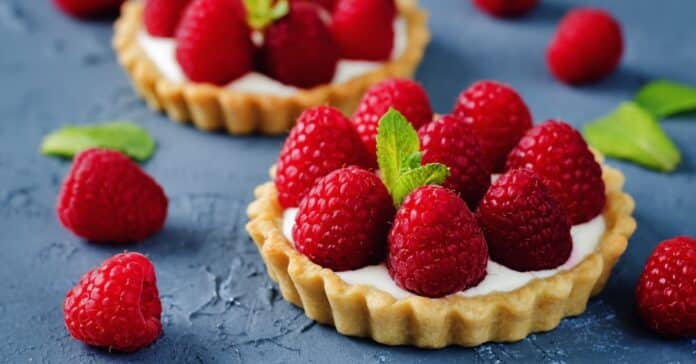 Tartelettes aux fromage frais et framboises - des petites douceurs irrésistibles