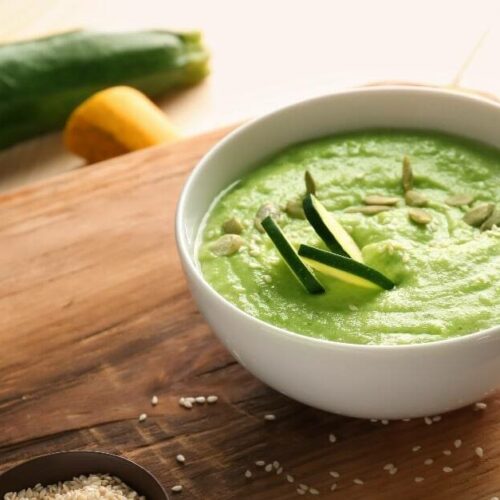 Gaspacho de courgette au Thermomix : Une fraîcheur estivale