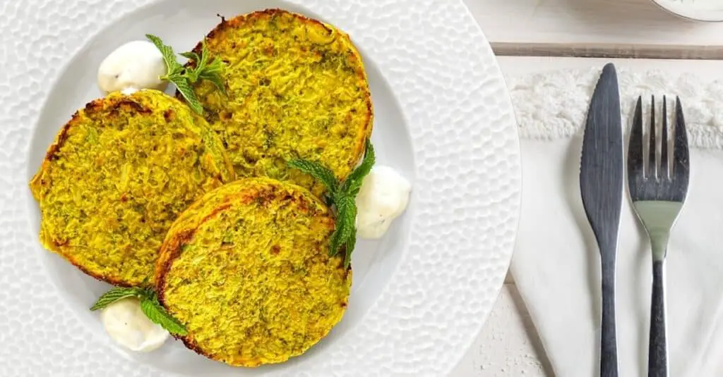 Galettes de chou-fleur et brocoli au Thermomix : Gourmandises Végétariennes