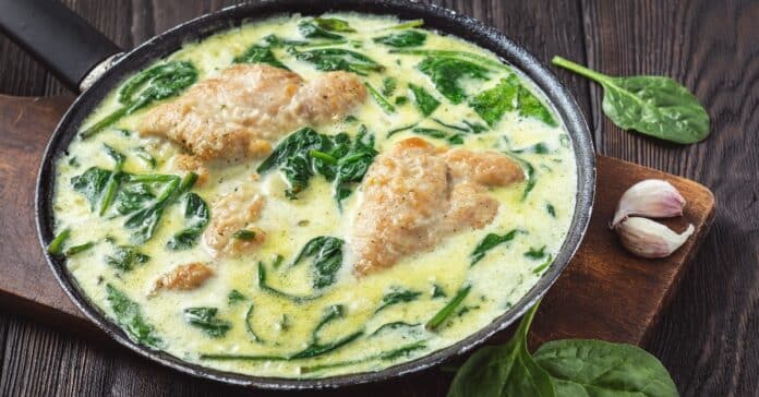 Poitrines de Poulet Crémeuses aux Épinards au Thermomix : Un Festin de Saveurs