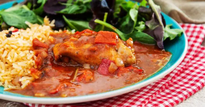Poulet Braisé Basque aux Poivrons et Riz au Thermomix : Un Festin Chaleureux et Coloré